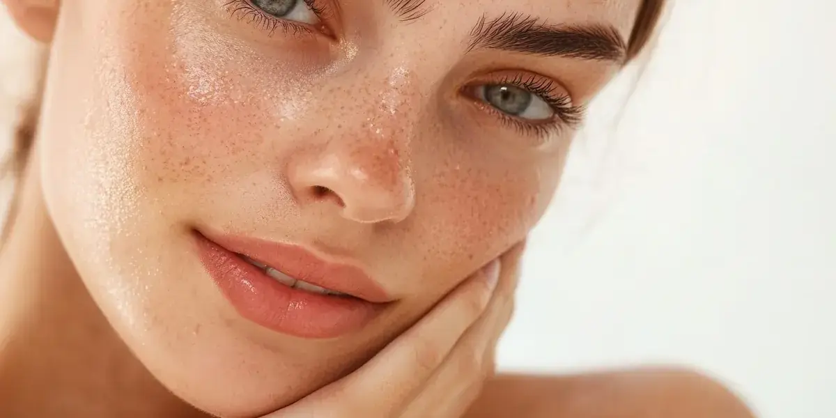 Woman with glowing skin after Morpheus8 treatment for early signs of aging